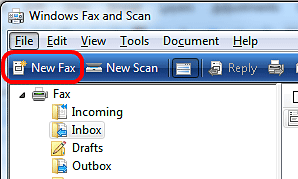 Windows New Fax